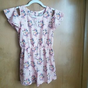 4/$25 Jenna & Jessie Floral Peachy Pink Romper